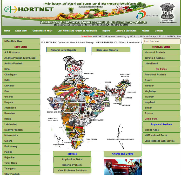 Mission for Integrated Development of Horticulture | Delhi