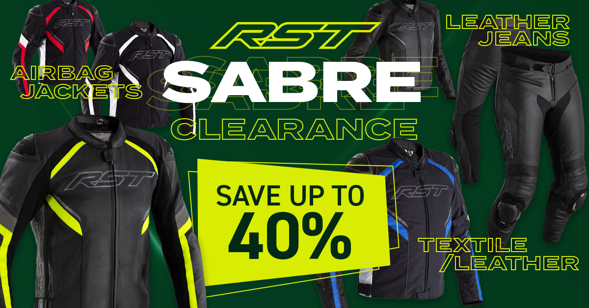 RST Sabre leather jacket available online and in-store