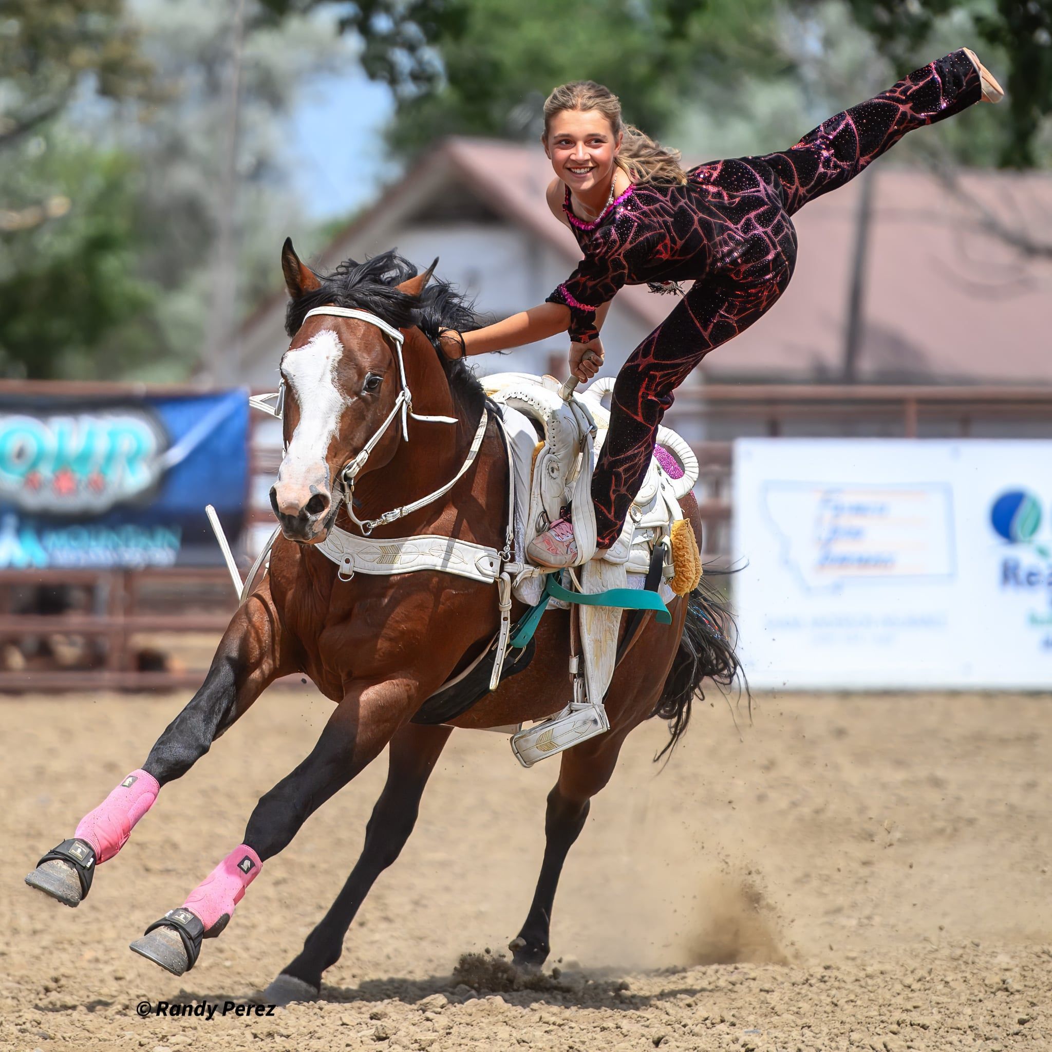 Anna Monroe Trick Riding
