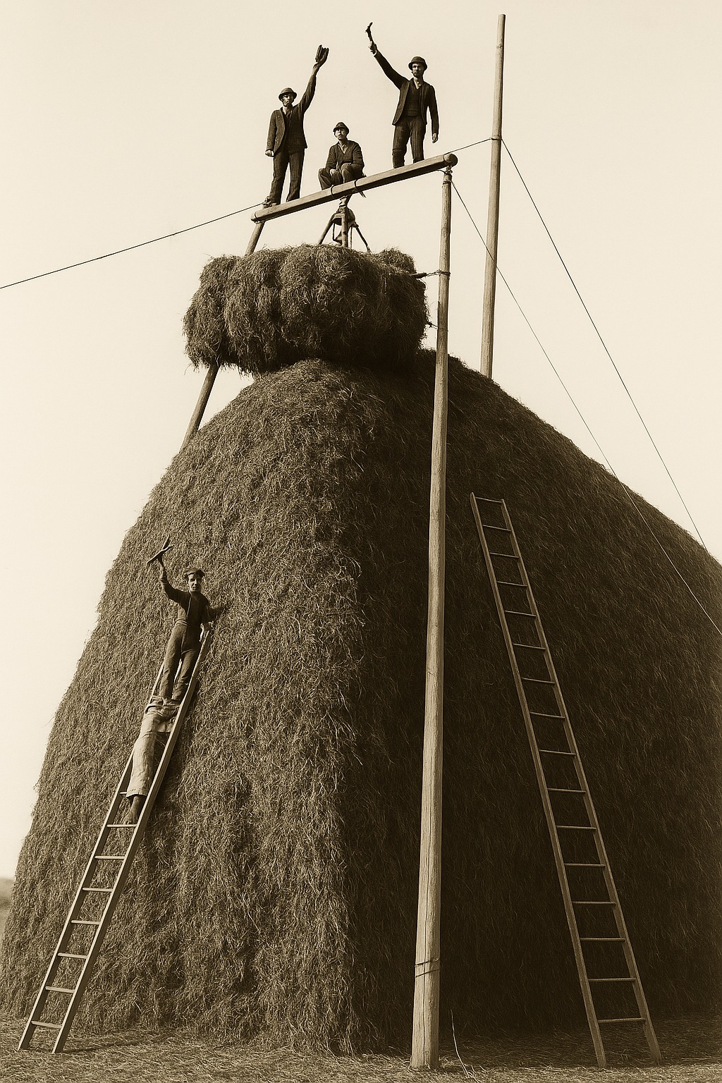 Olden - Haymaking Glory – A Monument to Grit and Unity Bathed in golden ...