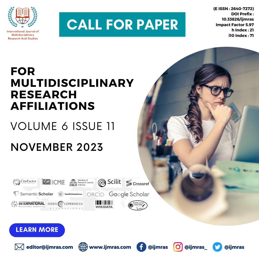 International Journal of Multidisciplinary Research And Studies