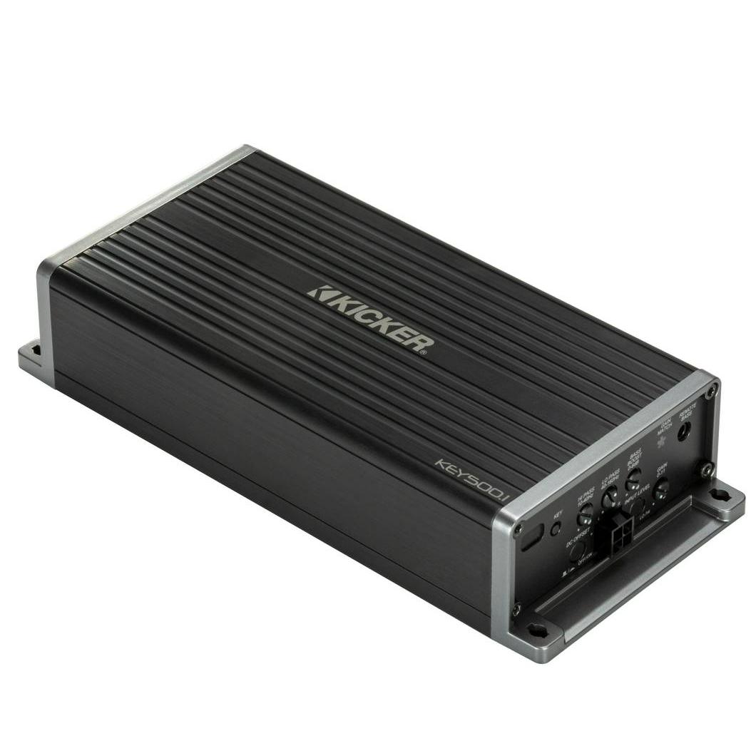 What shallow mount subwoofer is compatible with the Kicker dxa500