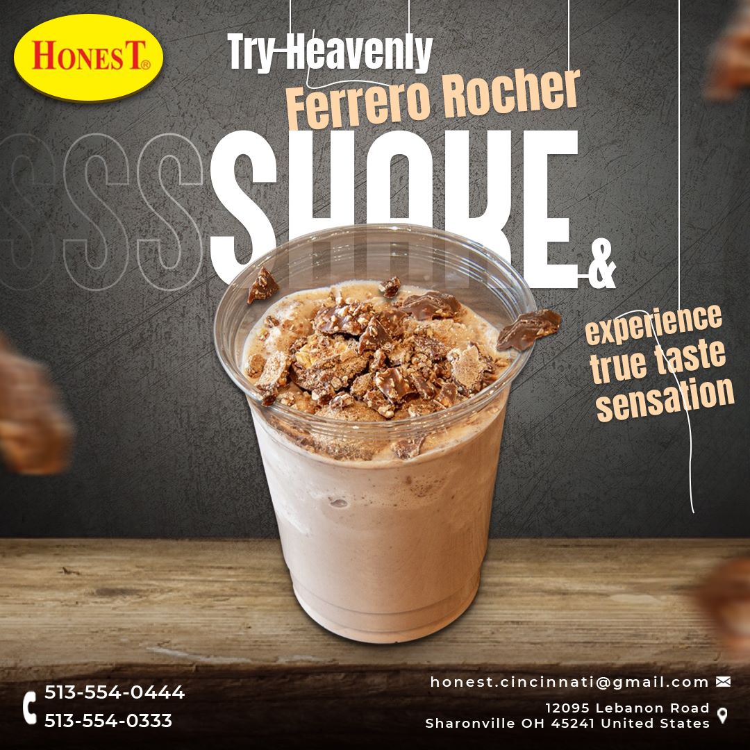 Honest - Introducing our indulgent Ferrero Rocher Shake, a delectable ...