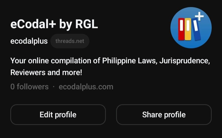 eCodal+ - Follow us on Threads!...