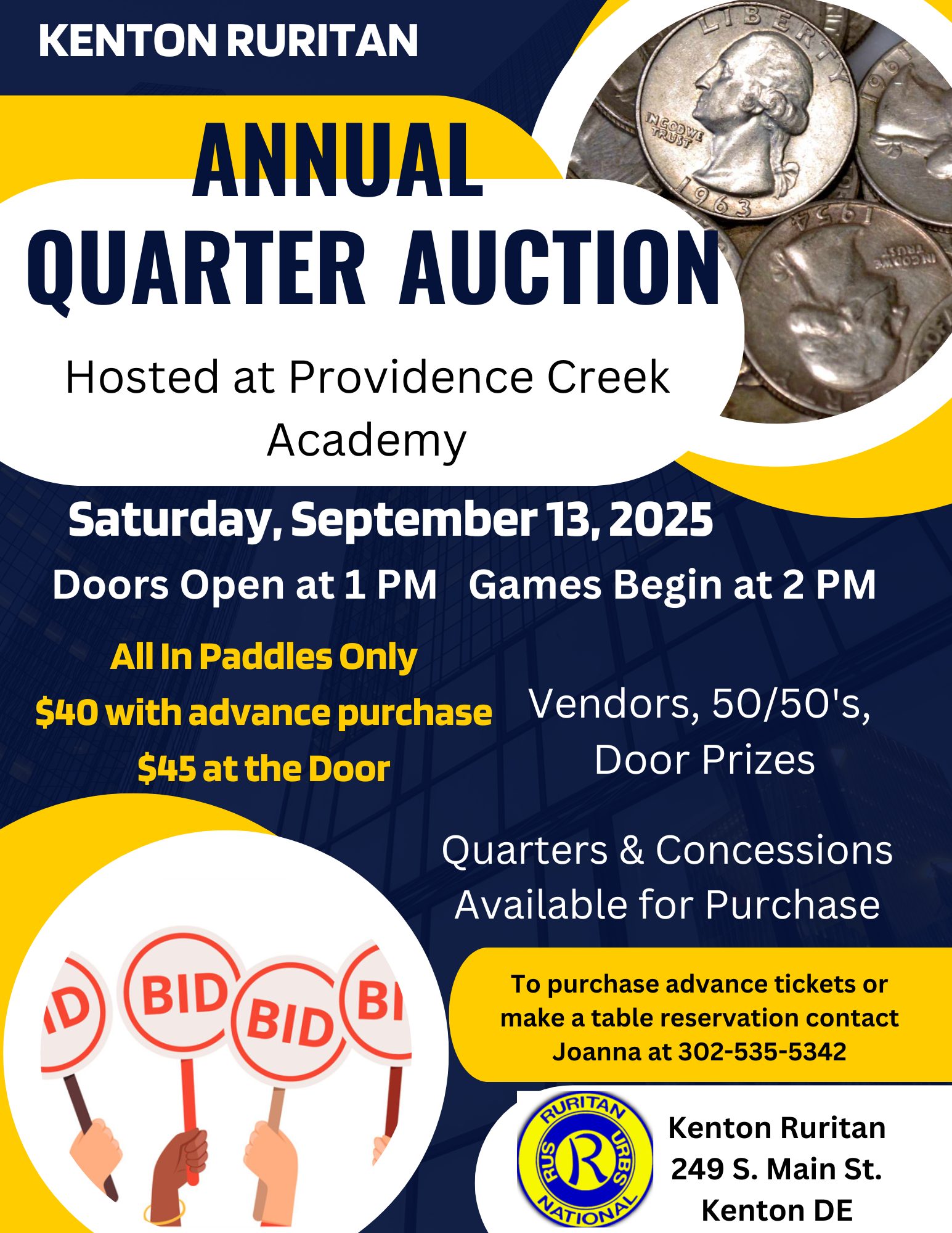 🎉 Mark your calendars! 🎉 Our Quarter... - Kenton Ruritan Club | Facebook