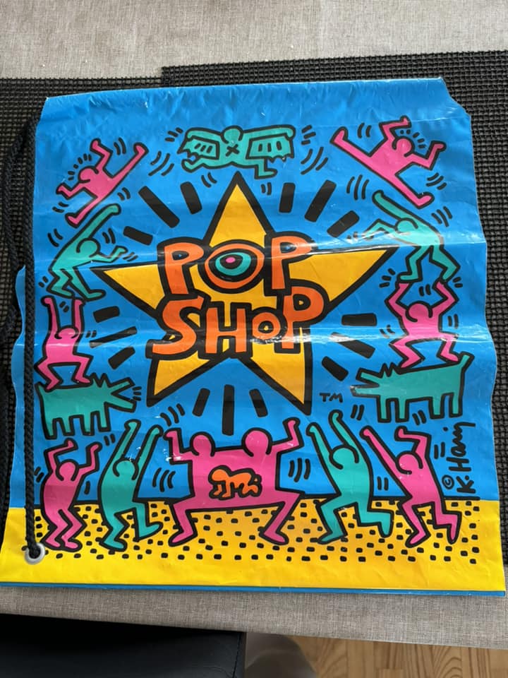 Keith Haring: Untitled, ca 1986. Plastic shopping bag (thick
