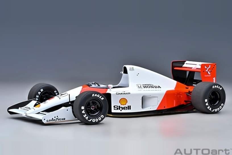 1:18 McLAREN HONDA MP4/6 JAPANESE GP 1991 A.SENNA #1. Item no. 89150.
