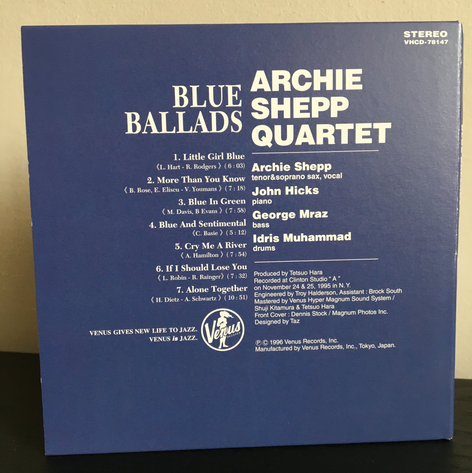 Archie Shepp Quartet - Cry Me a River 💙 Album: Blue Ballads (1996