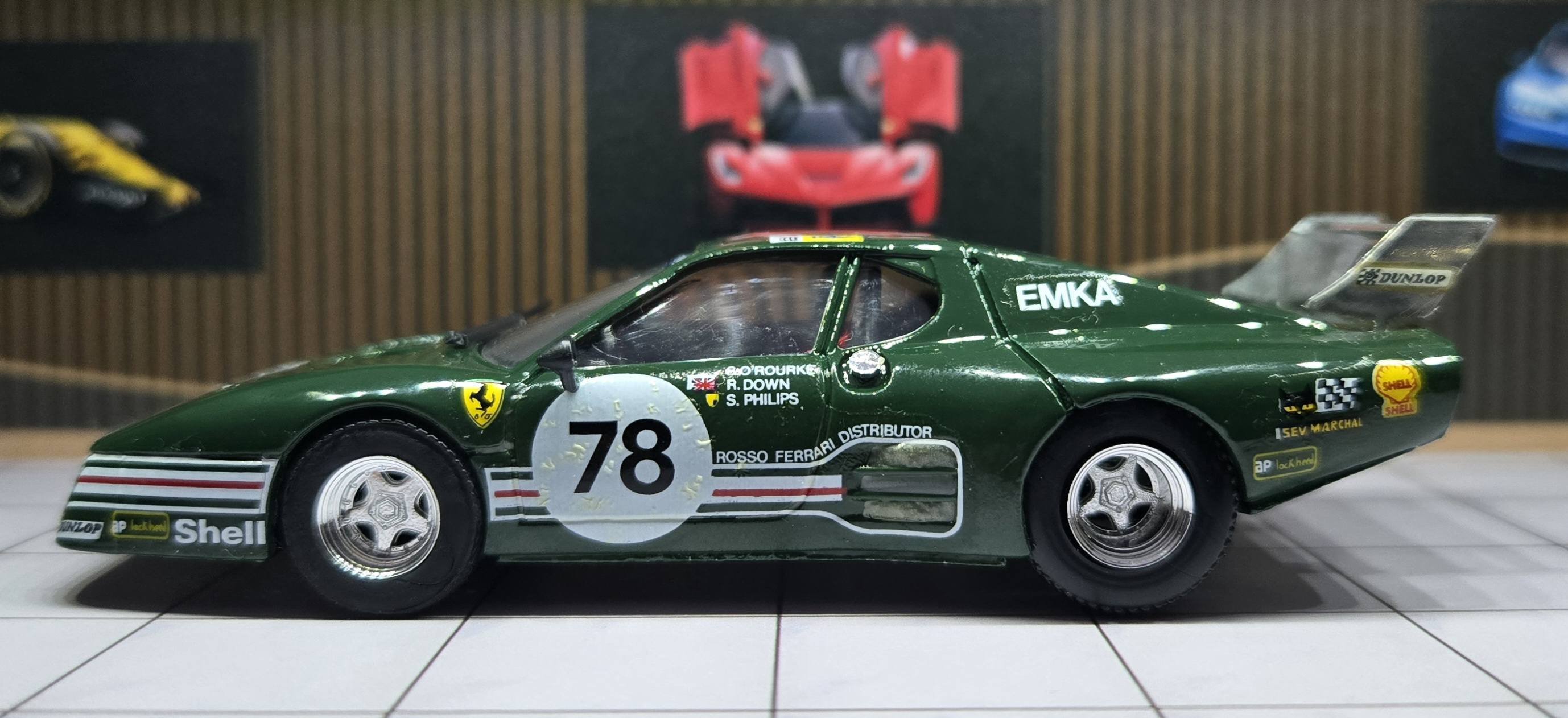 1980 Ferrari 512 BB Scuderia Emka Le Mans 1980 Brumm 1:43 Italy ❤️