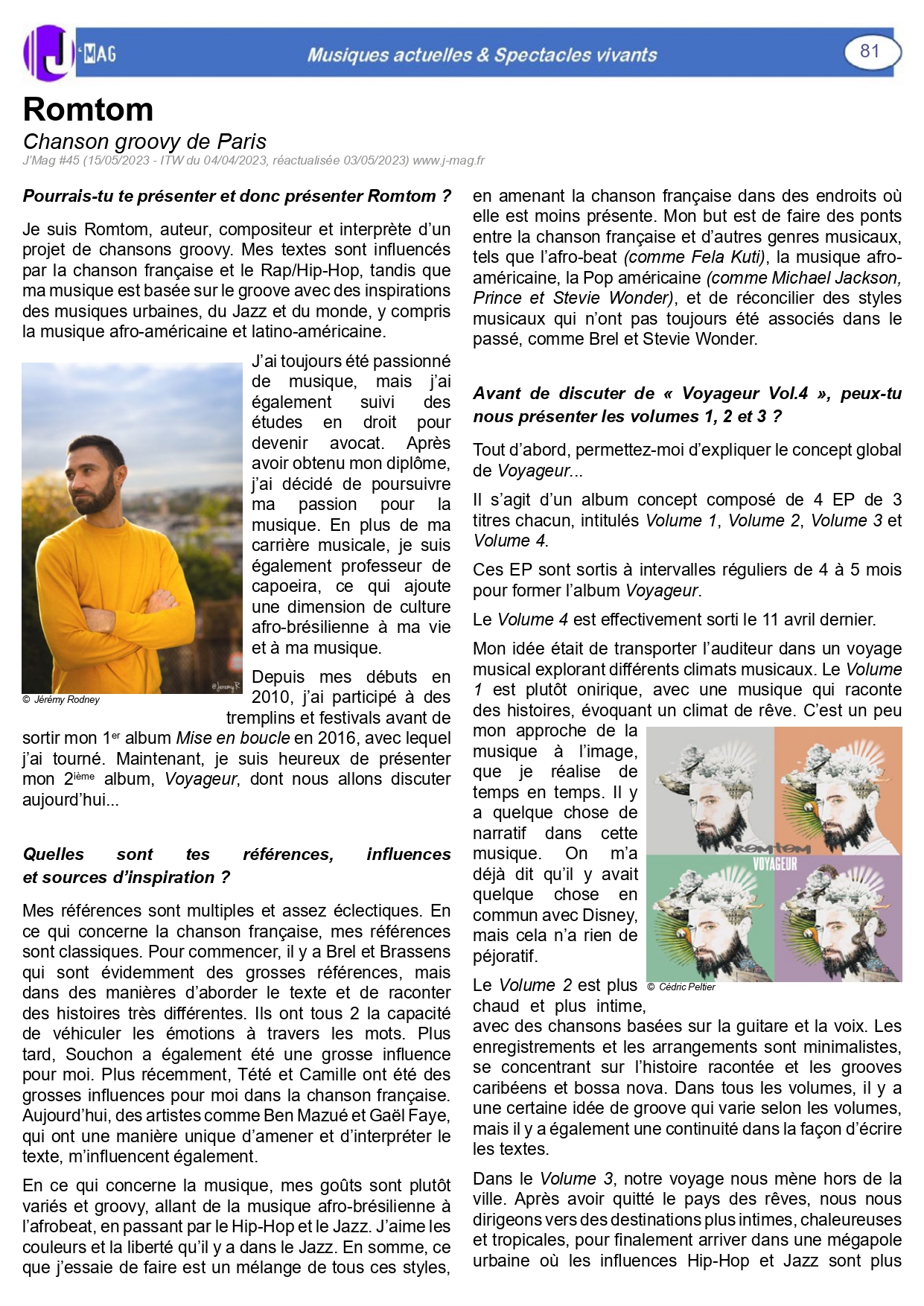 J'Mag - Romtom (Chanson groovy) de Paris Extrait : 