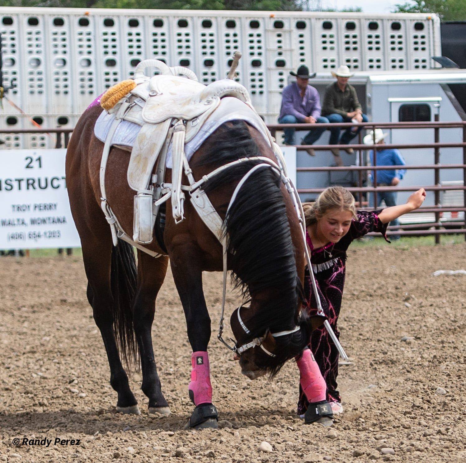 Anna Monroe Trick Riding