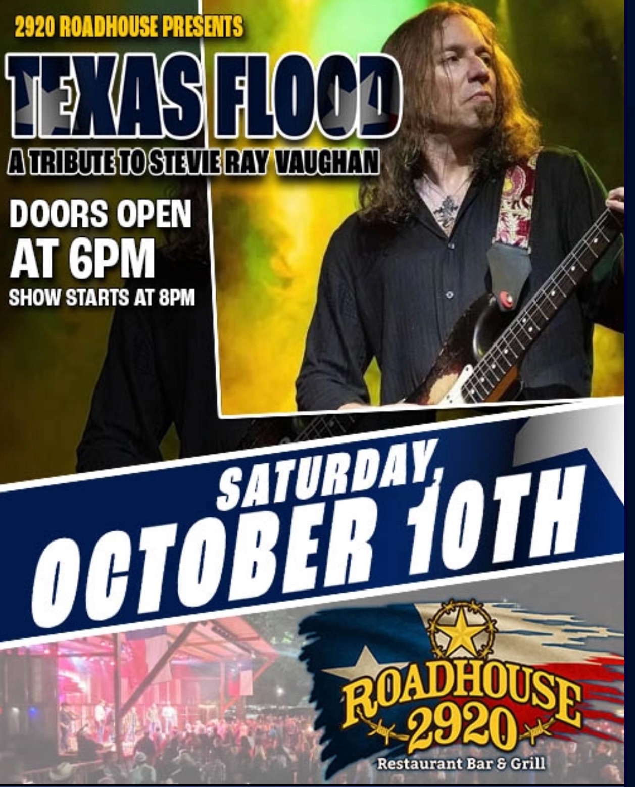 Texas Flood at 2920 Roadhouse