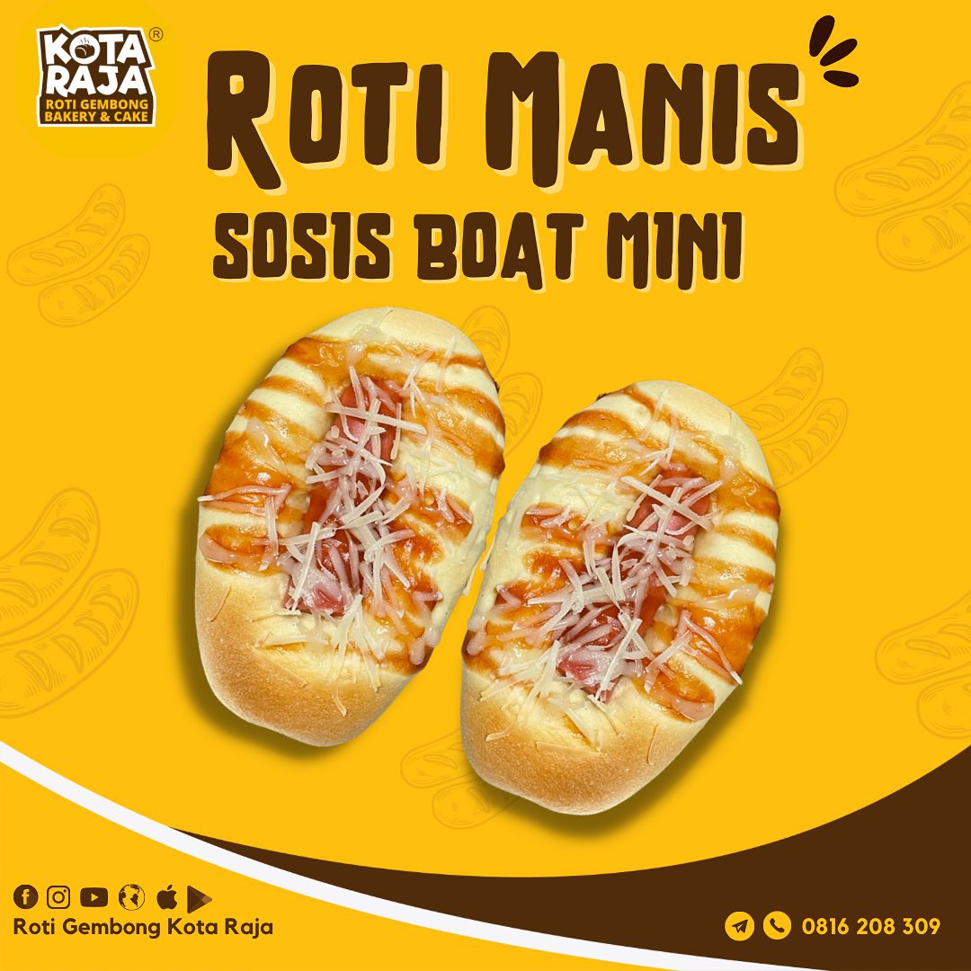 Roti campur sosis emang perpaduan... - Roti Gembong Kota Raja