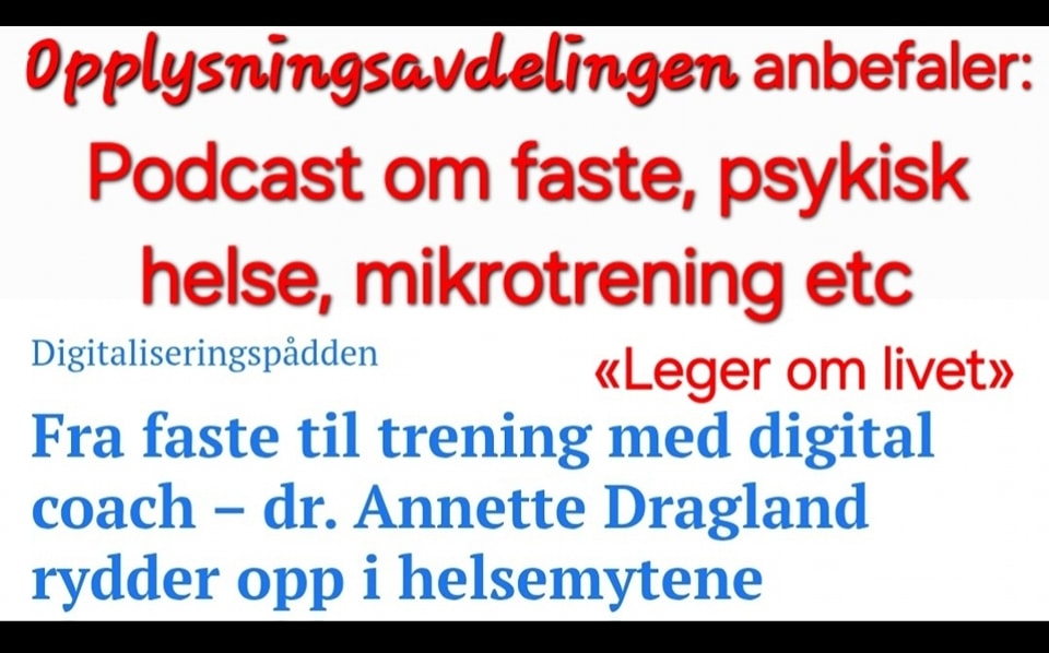Opplysningsavdelingen - Annette Dragland, lege og stemmen bak Leger om ...