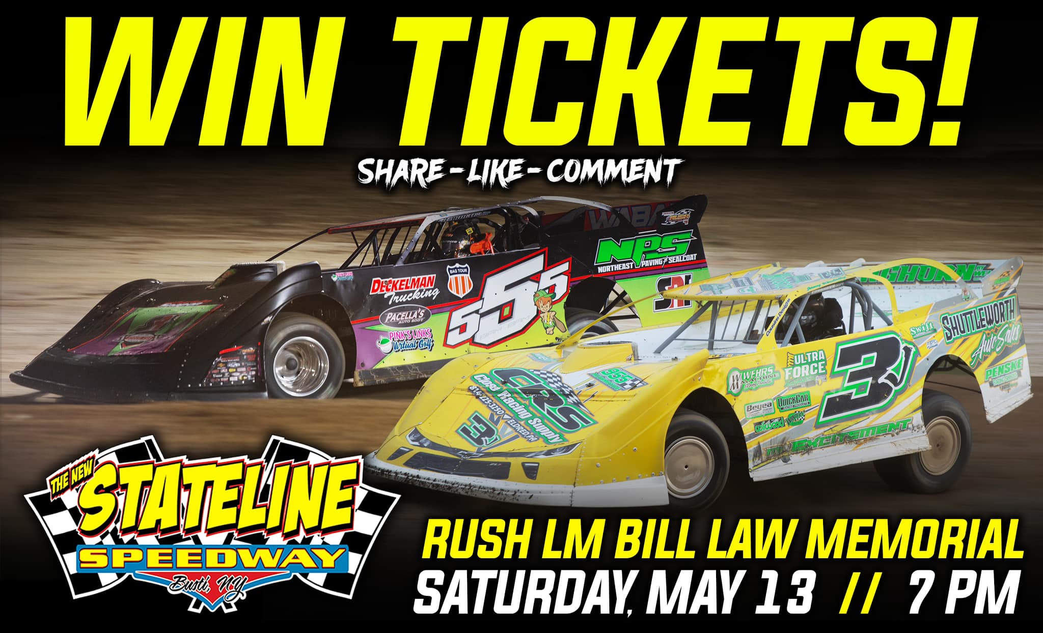 SHARE, LIKE and COMMENT for a... - The New Stateline Speedway