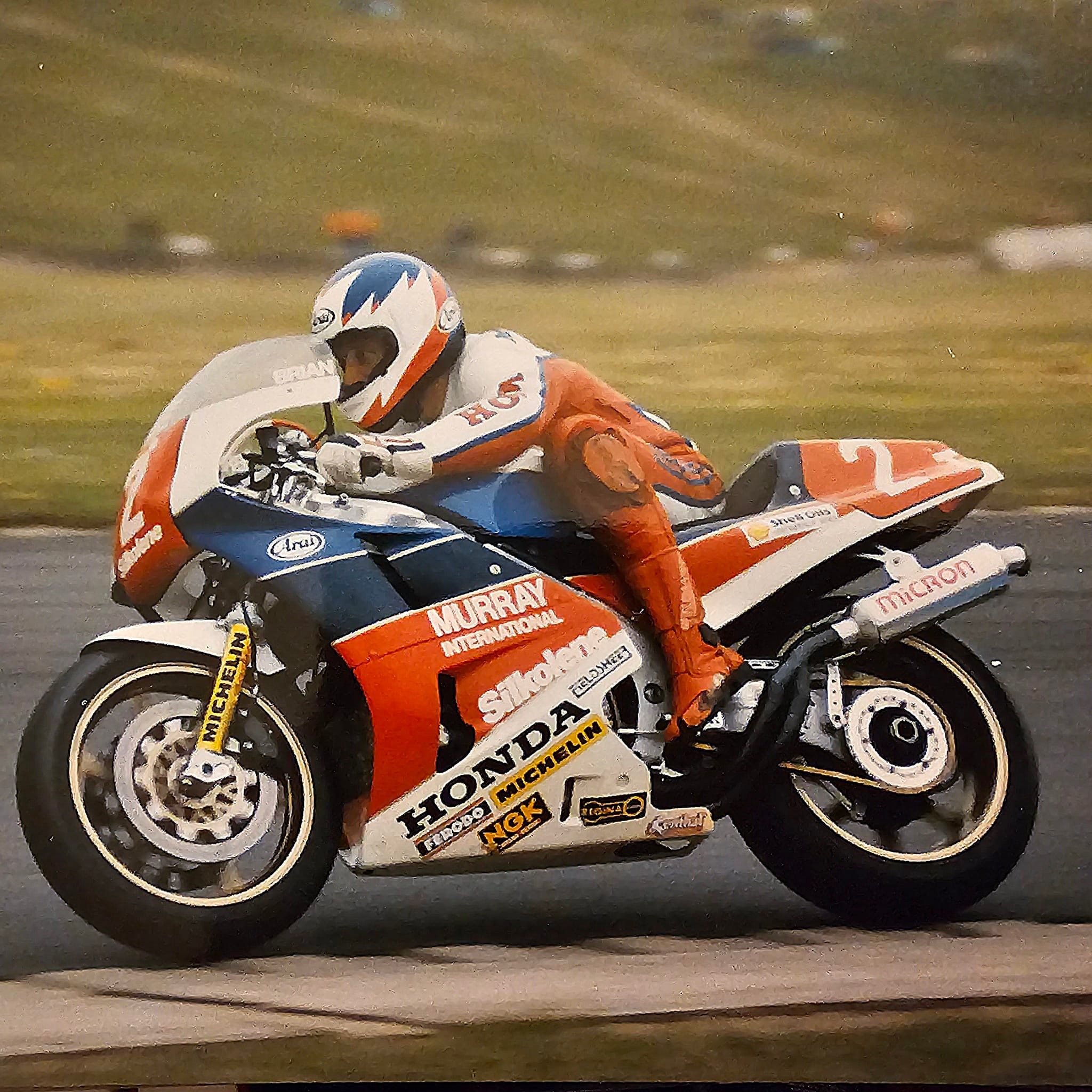 Brian Morrison exiting McCleans at Donington Park.