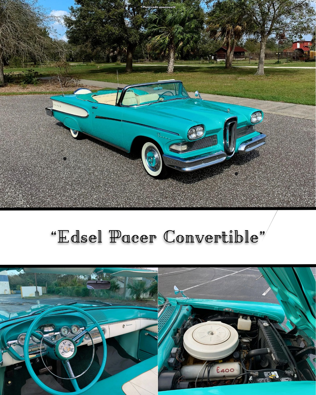 Wheels - “One year, one legacy, a thousand stories—the Edsel Pacer ...
