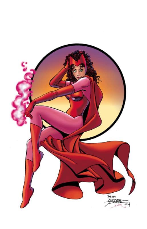 The Vision & Scarlet Witch from Modern Masters #2 George Perez