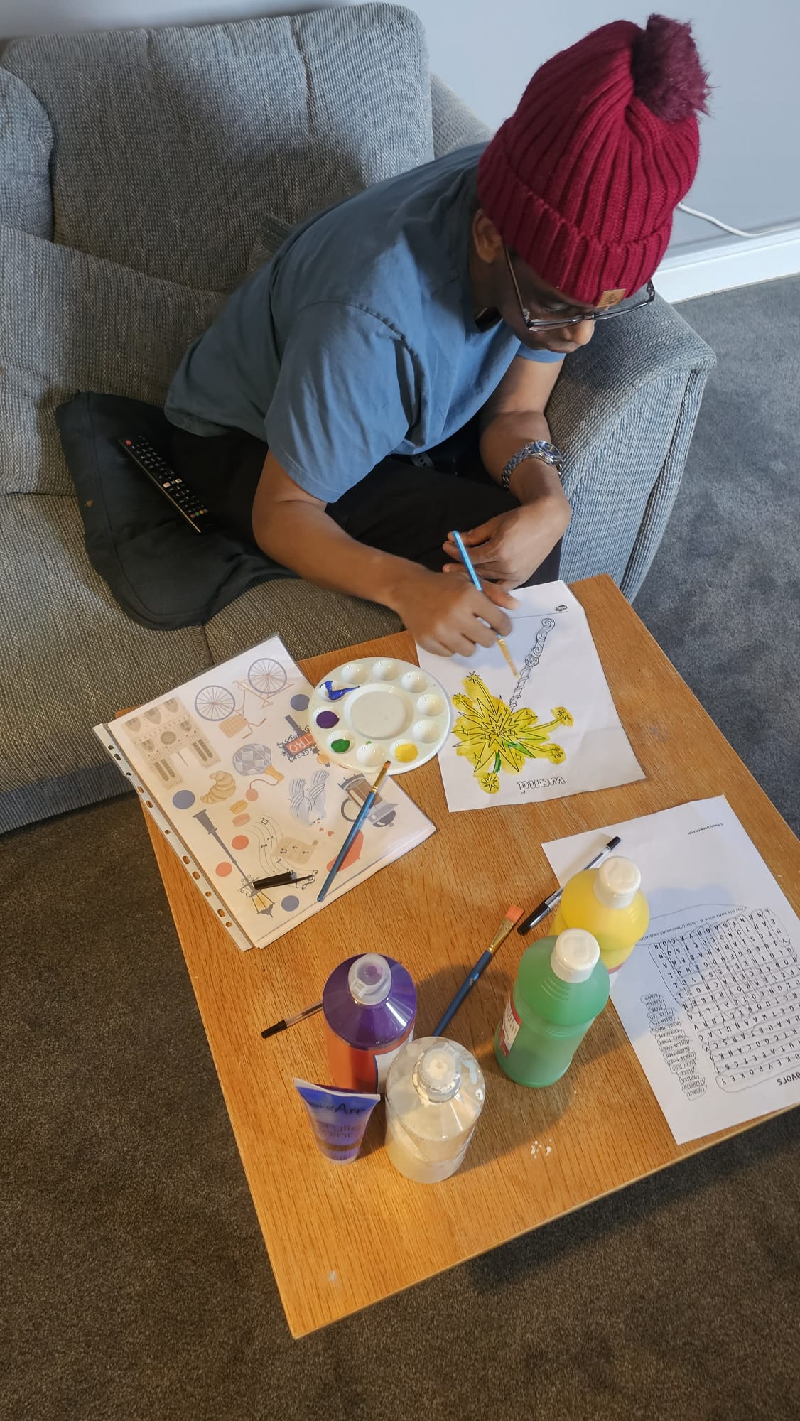 Patrick loves art activities,... - The Kent Autistic Trust