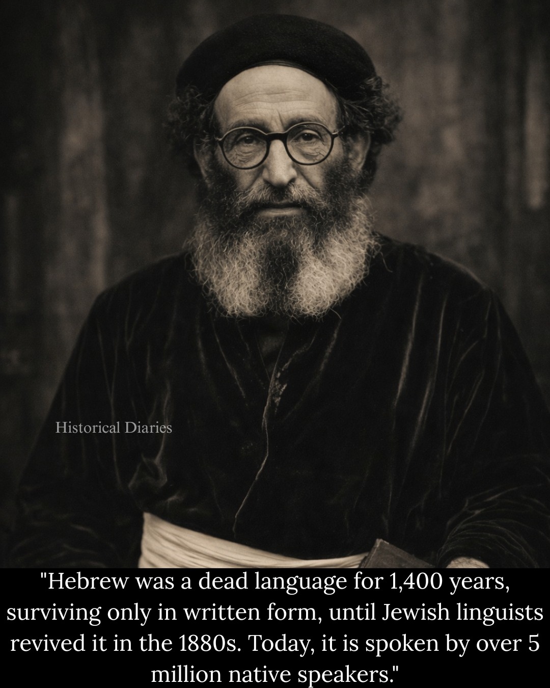 Historical - The Revival of the Hebrew Language: Eliezer Ben-Yehuda and ...