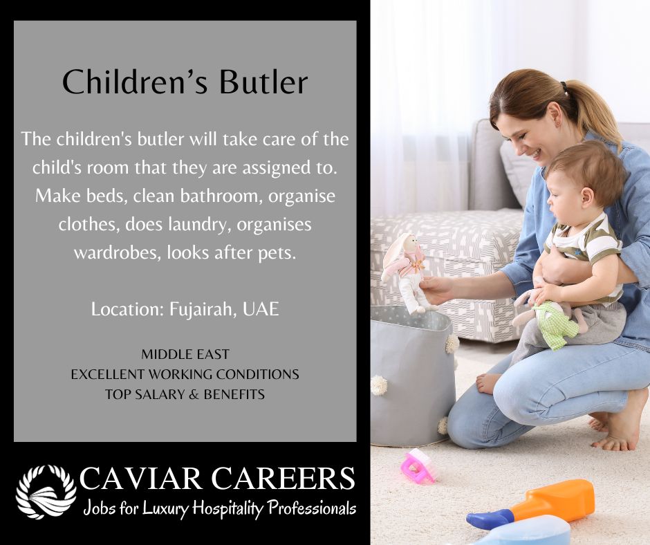 Caviar Careers - Seeking a Children Butler to bring joy,... | Facebook