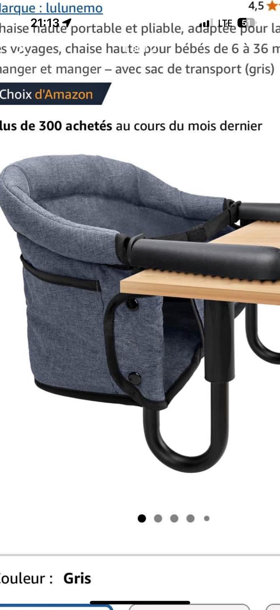 Kinderkraft Chaise Haute Bébé FINI, 2 en 1, Évolutive, Réglable, Noir et Blanc