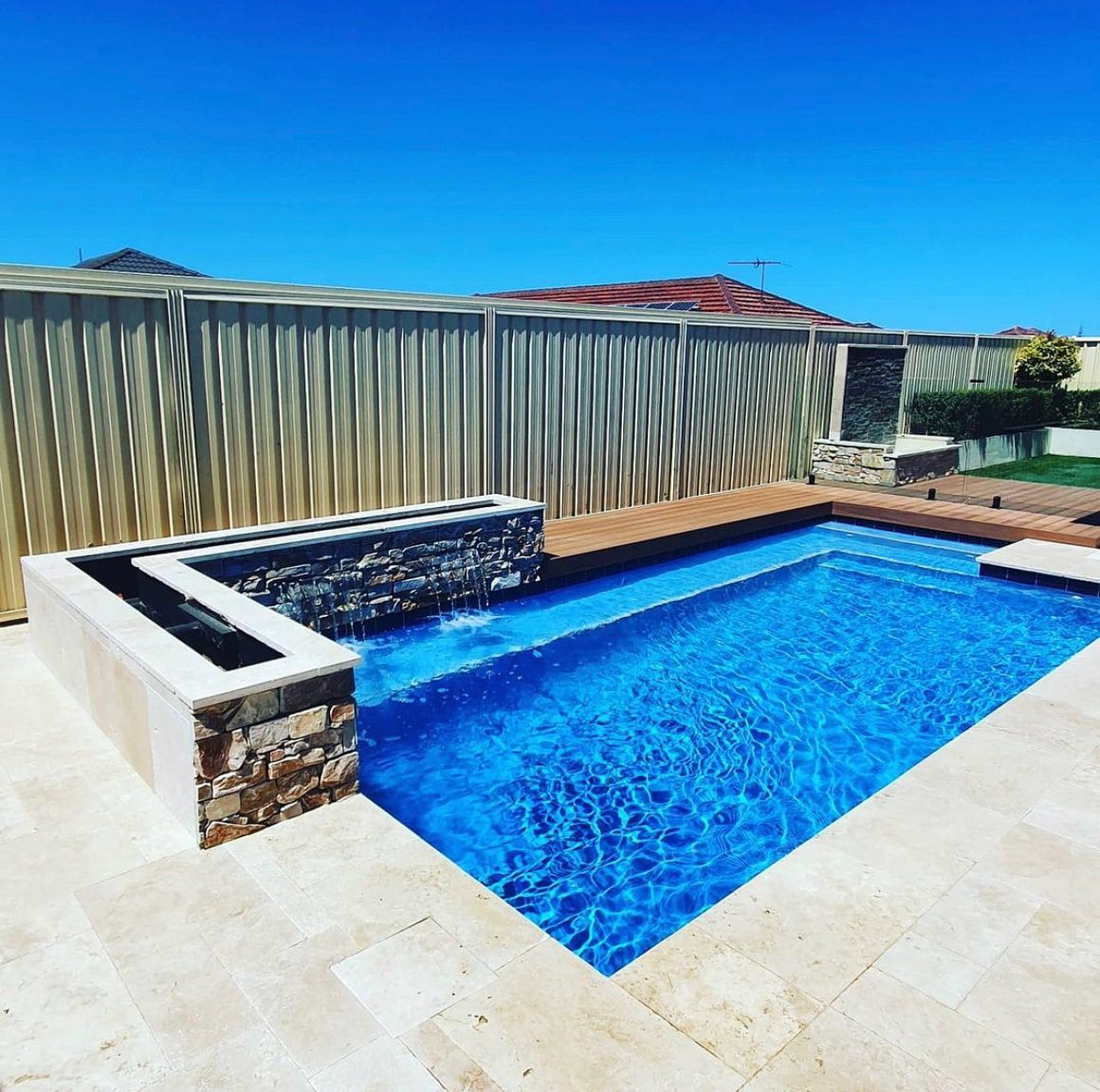 A stunning design with a... - Concrete swimming pools Perth