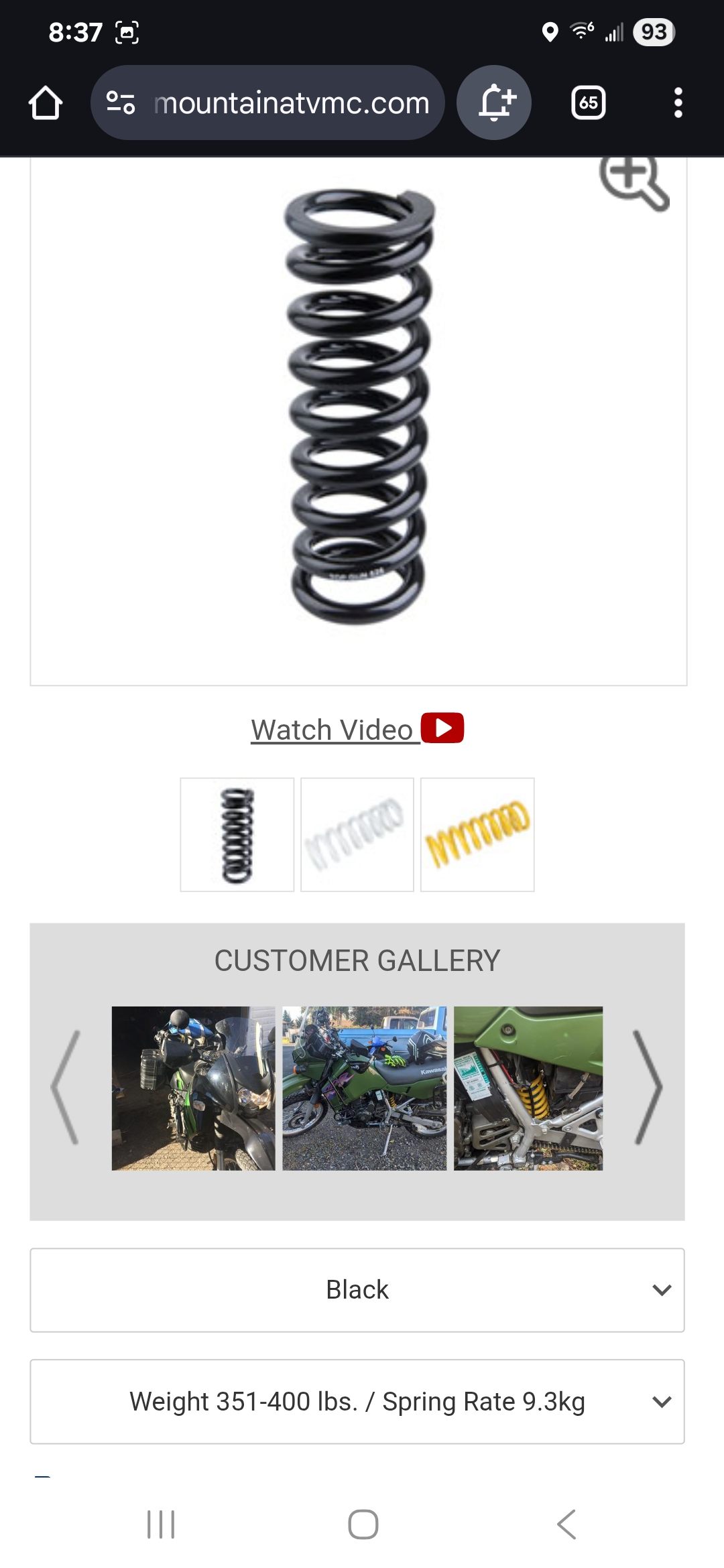 KLR650 Owners | Okay, so I rolled the dice and ordered the Top Gun 9.3 ...
