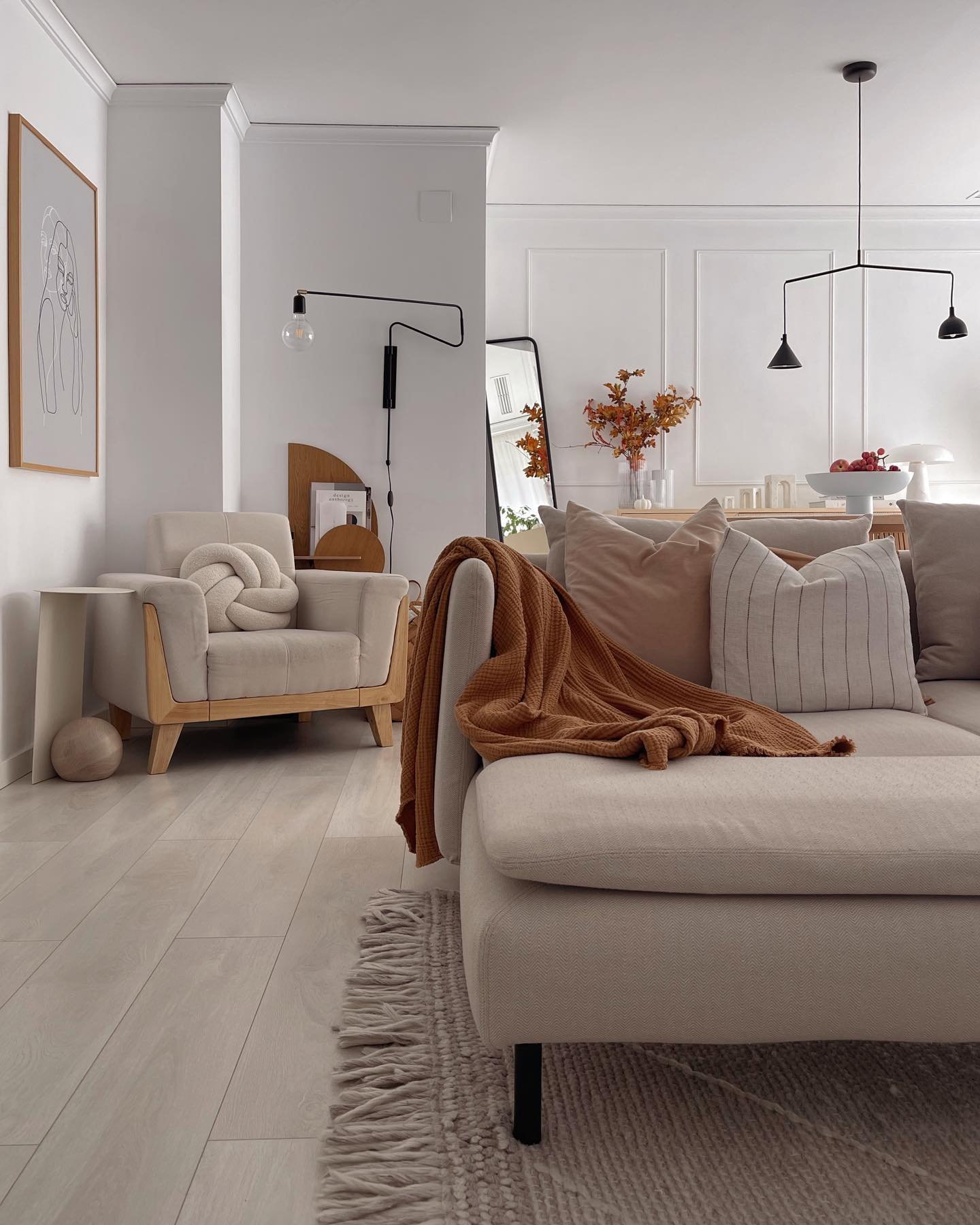With a simple change of slipcover, you can give your IKEA 