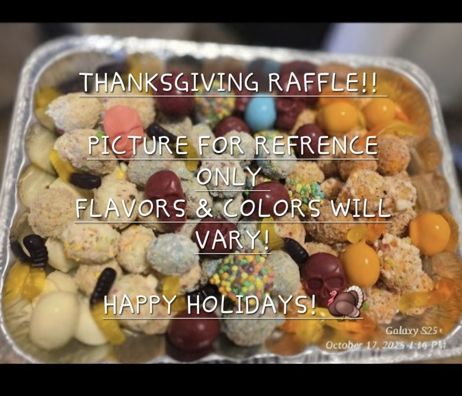 Raffle ends today at 3 p.m !! A few... - Starrs Sweet Treats | Facebook