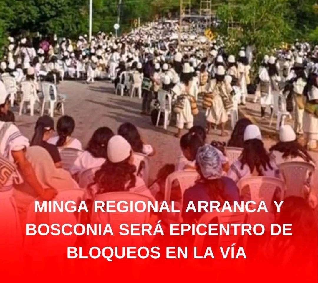 MINGA REGIONAL ARRANCA Y BOSCONIA SERÁ EPICENTRO DE BLOQUEOS EN LAS ...