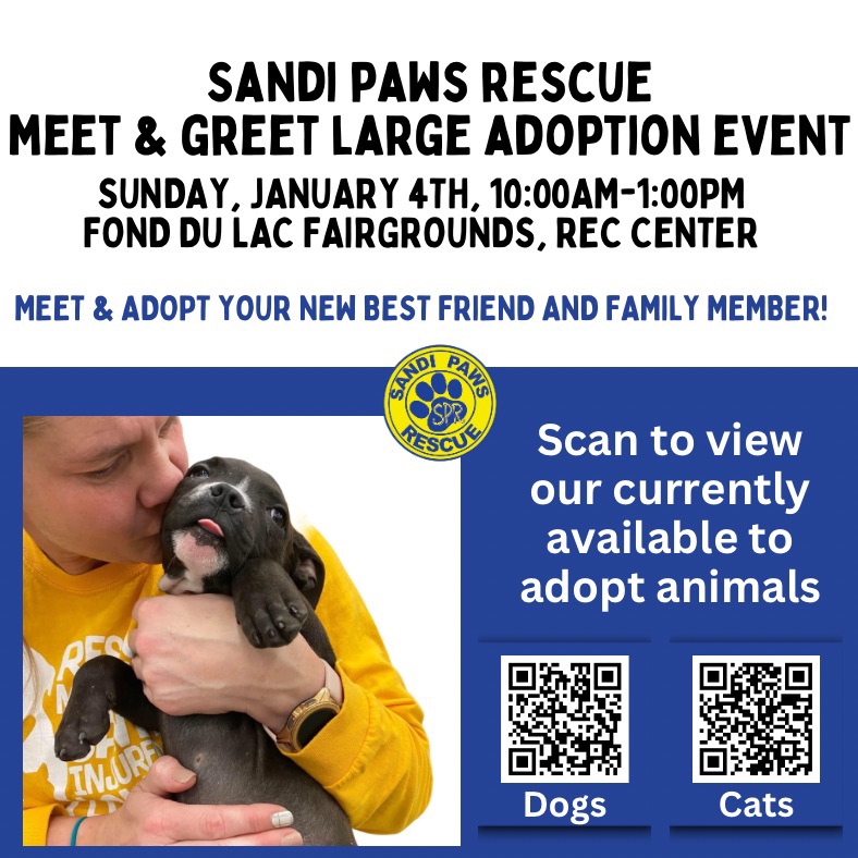 Sandi Paws Rescue Monthly Transport and Adoption Event