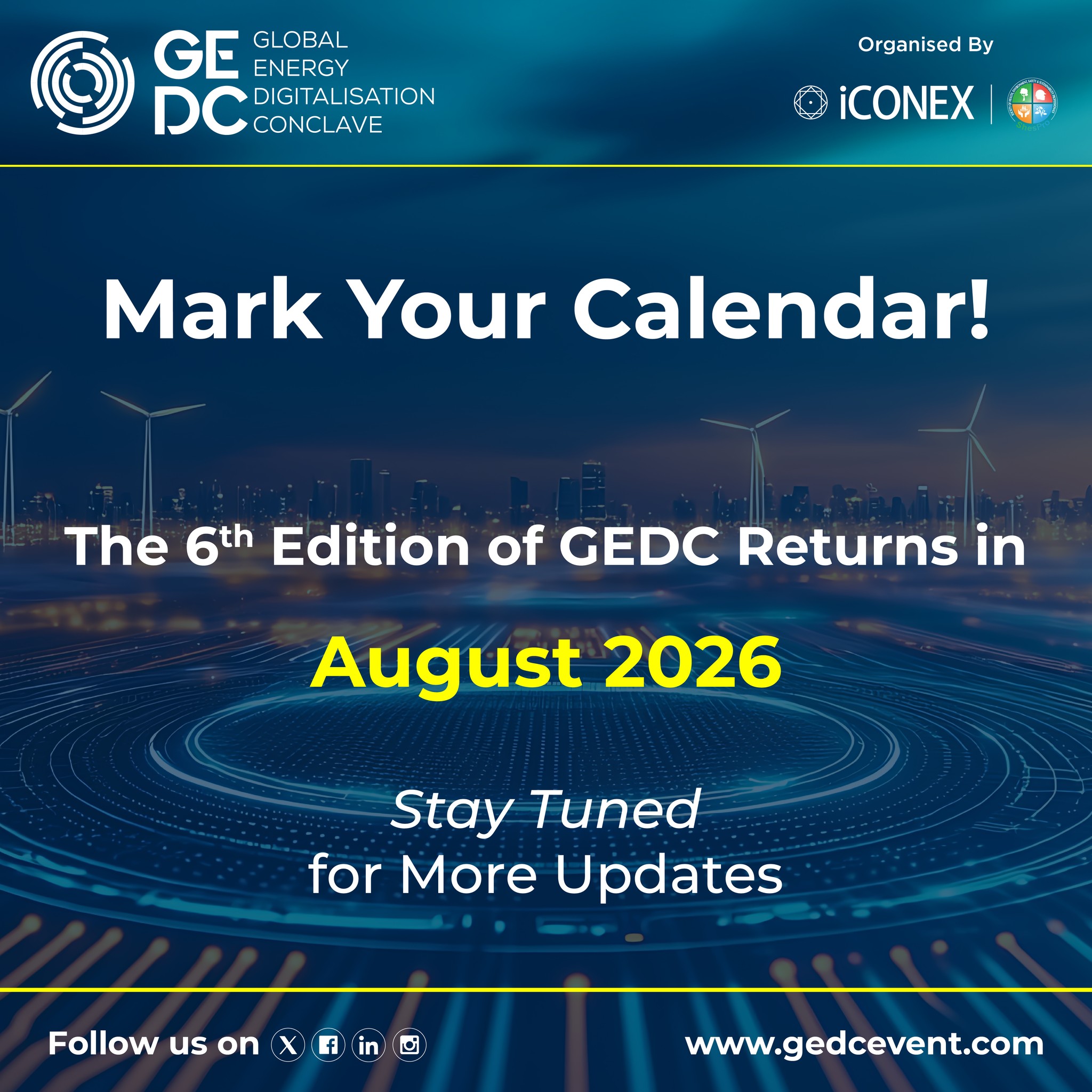 Global - 📅 Mark Your Calendar! We are pleased to announce that the 6th ...