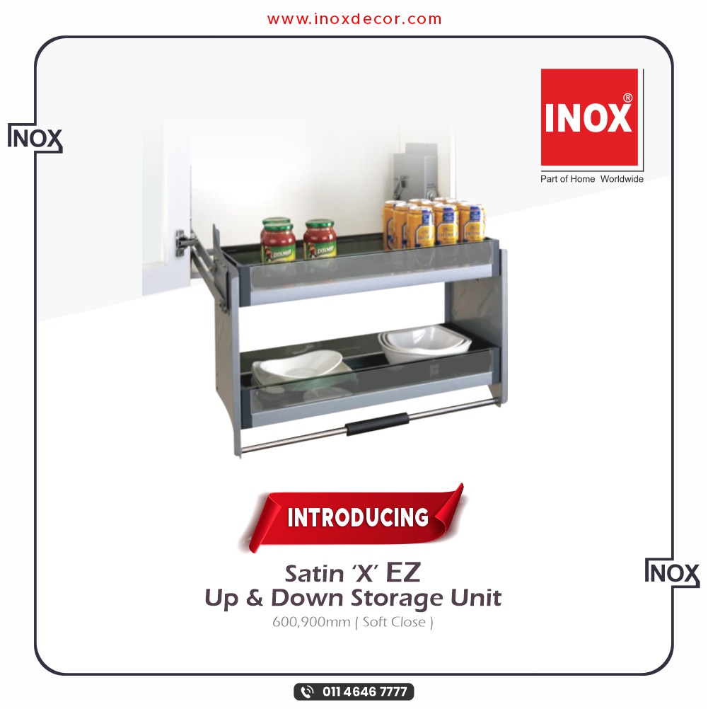 INOX - #Introducing SATIN X EZ UP & DOWN STORAGE UNIT.... | Facebook