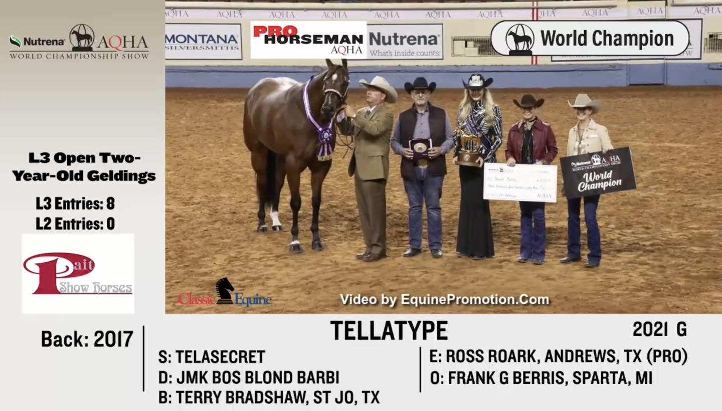 Terry - Congratulations to #Tellatype, WORLD CHAMPION Two-Year-Old ...