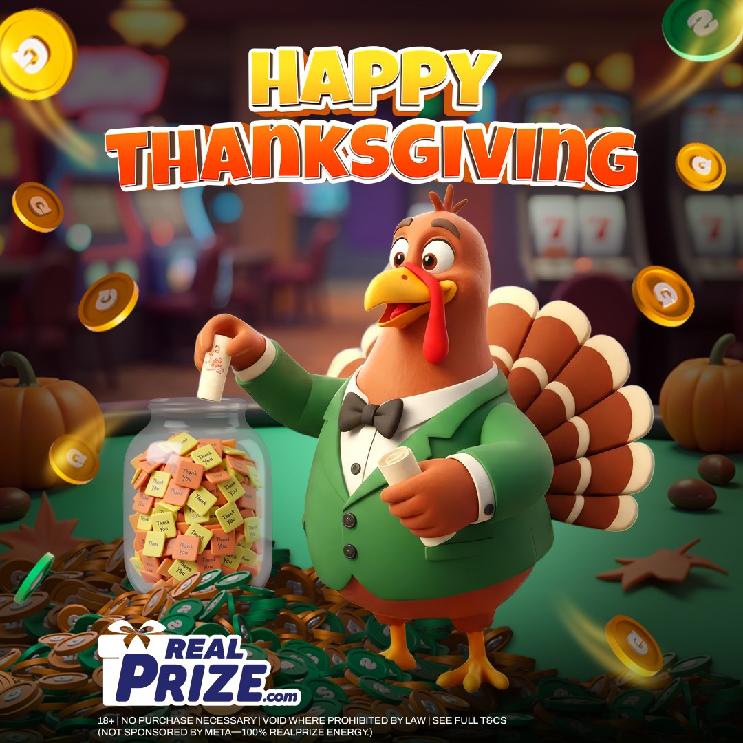 RealPrize - #HappyThanksgiving, fellow RealPrizers! 🥰... | Facebook
