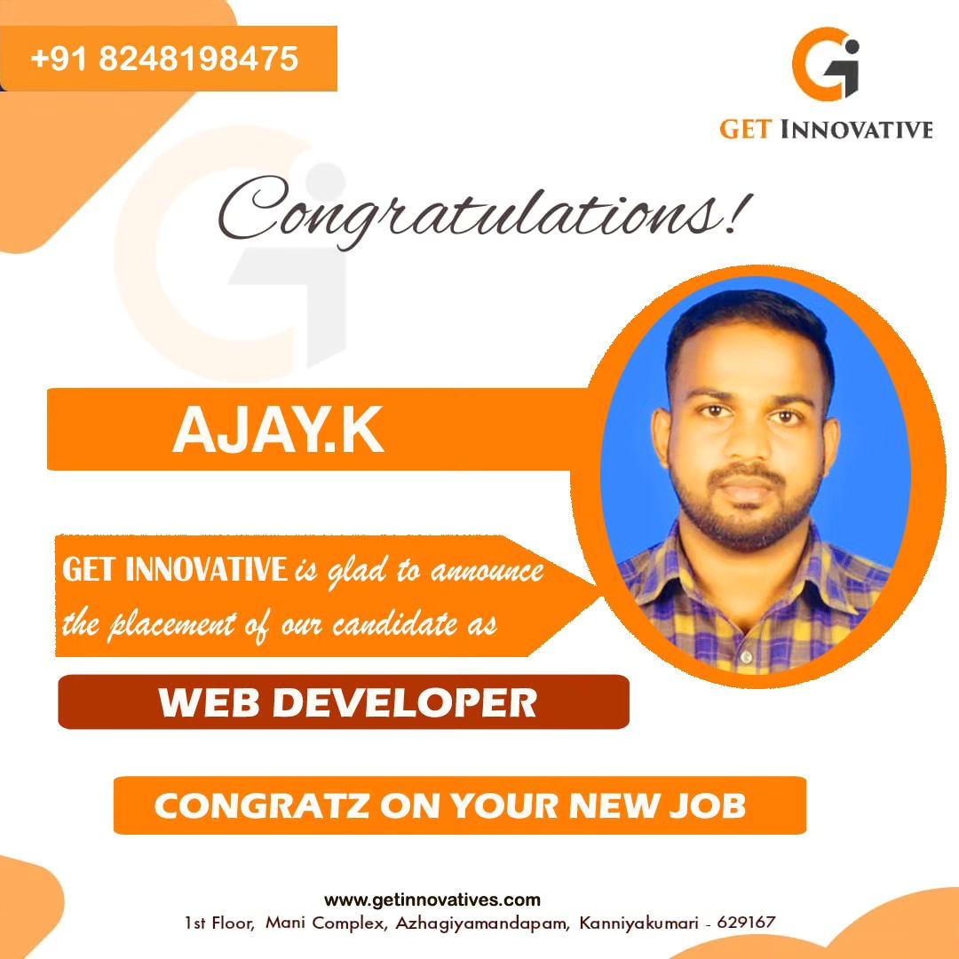 GET Innovative - Congratulations Ajay! on successfully...