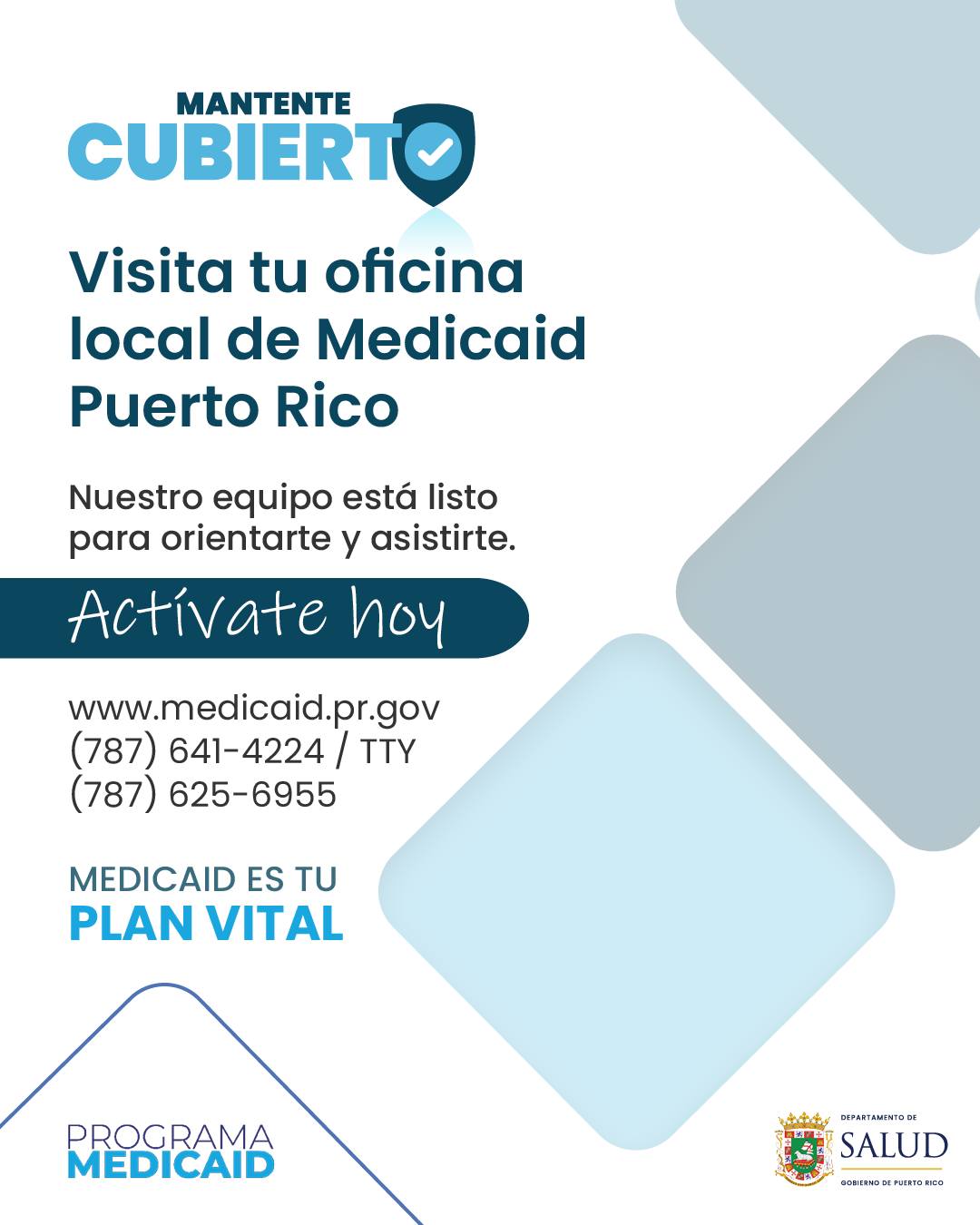 Tu salud y la de tu familia no deben... - Programa Medicaid | Facebook