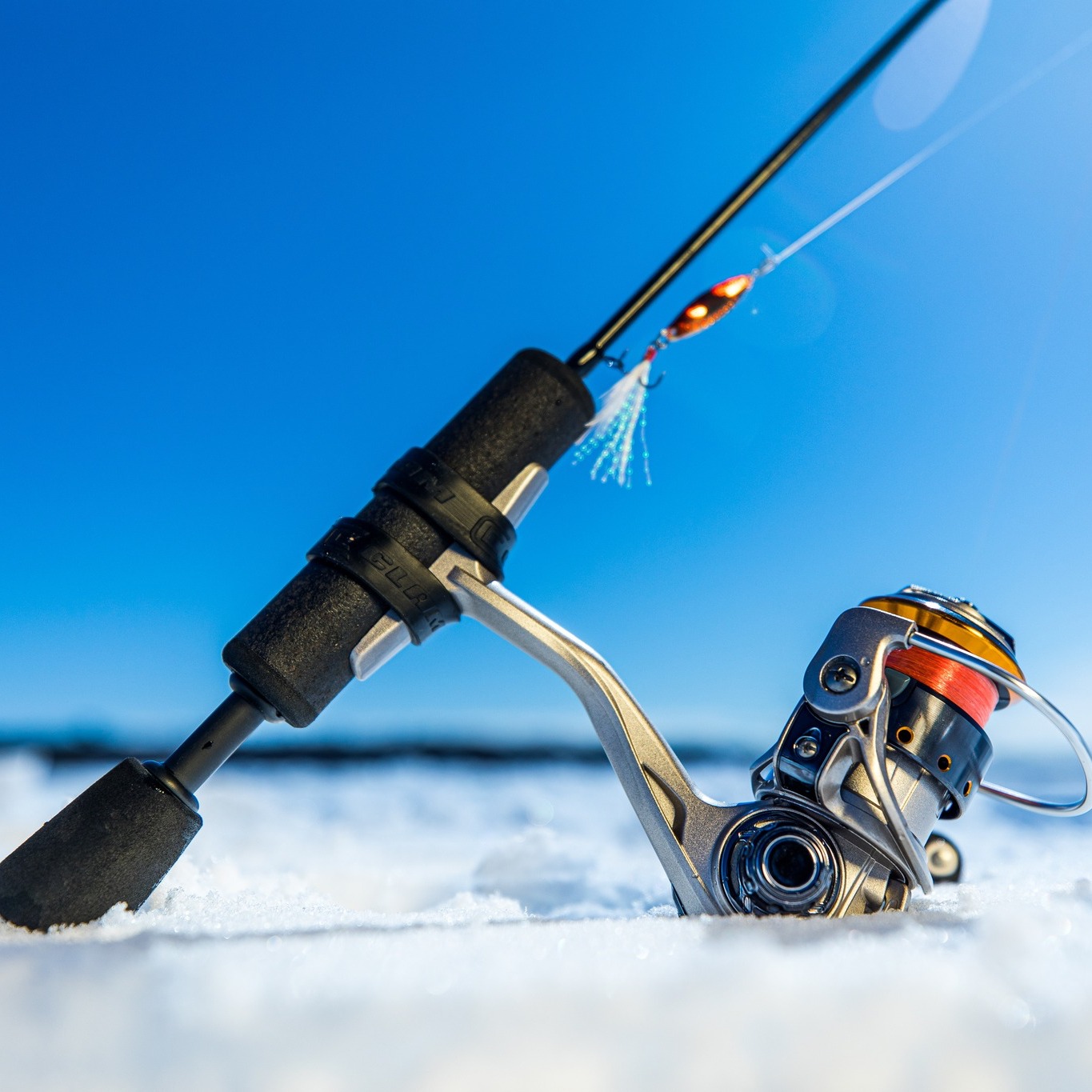 best ice fishing rod and reel 2018 QualyQualy Combo Complete Set Ice Fishing Gear wi  Zoom Zoom Parts aluminum spool Ice Fishing Rods & Reels