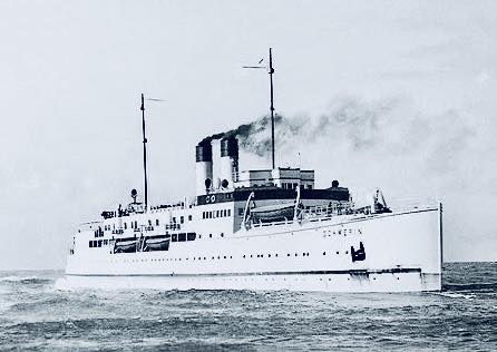 Sea - 🚢 SS Schwerin (1926–1944) Originally built as a train and ...