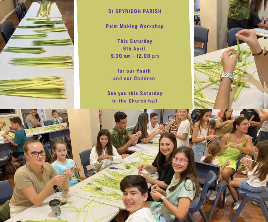Our Palm Sunday Workshop for... - St Spyridon Parish - Sydney