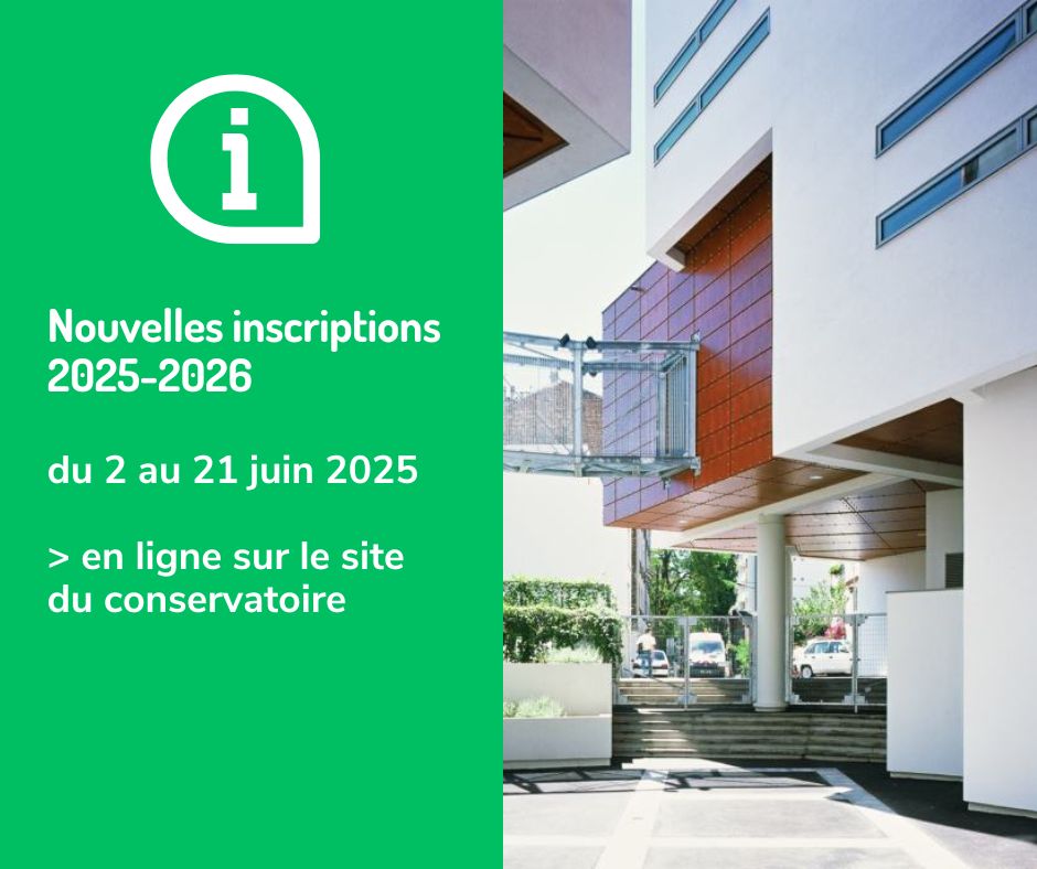 📣 NOUVELLES INSCRIPTIONS... - Conservatoire de Malakoff | Facebook