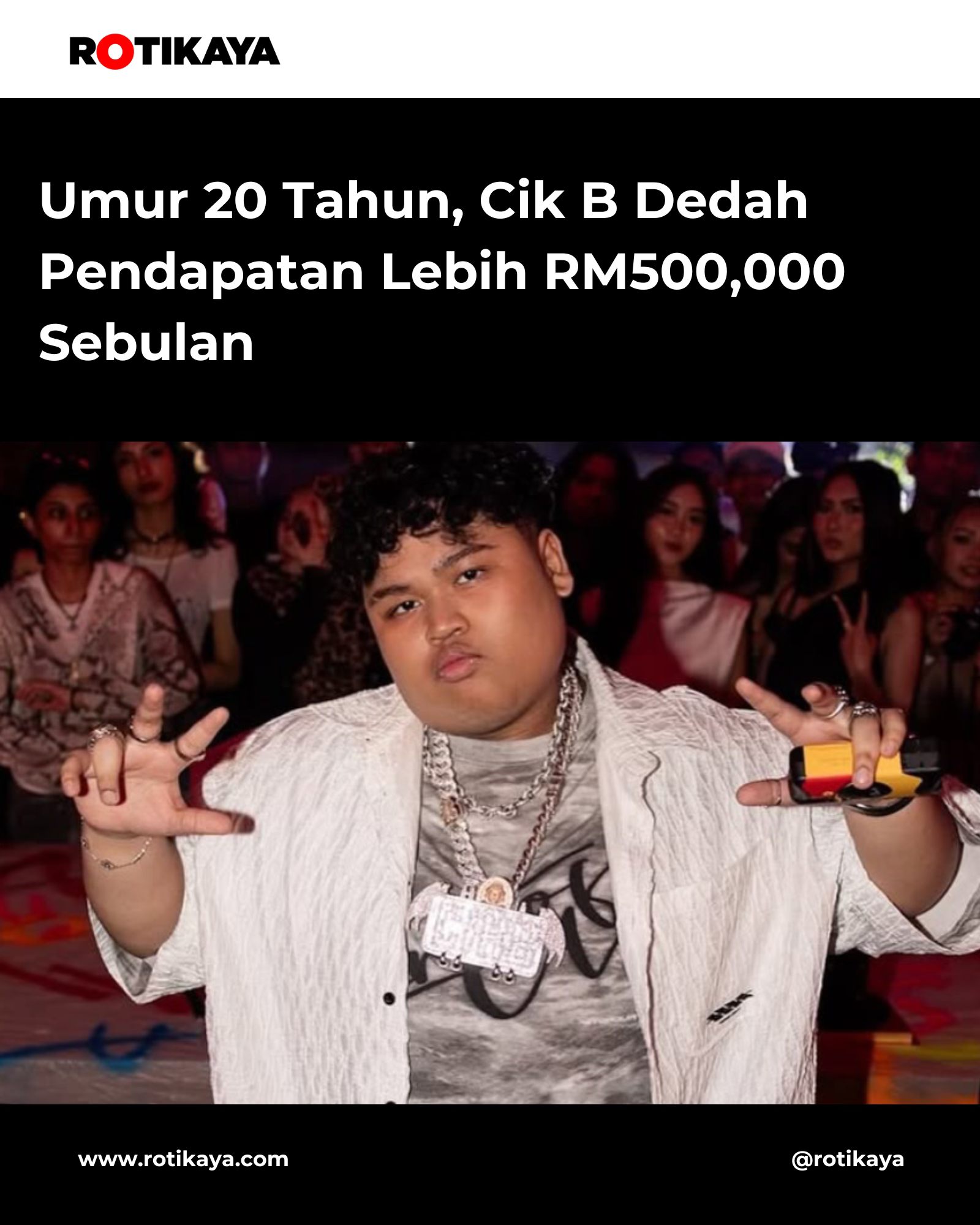 ROTIKAYA - Fuhhh baru 20 tahun income dah setengah juta 👏 | Facebook