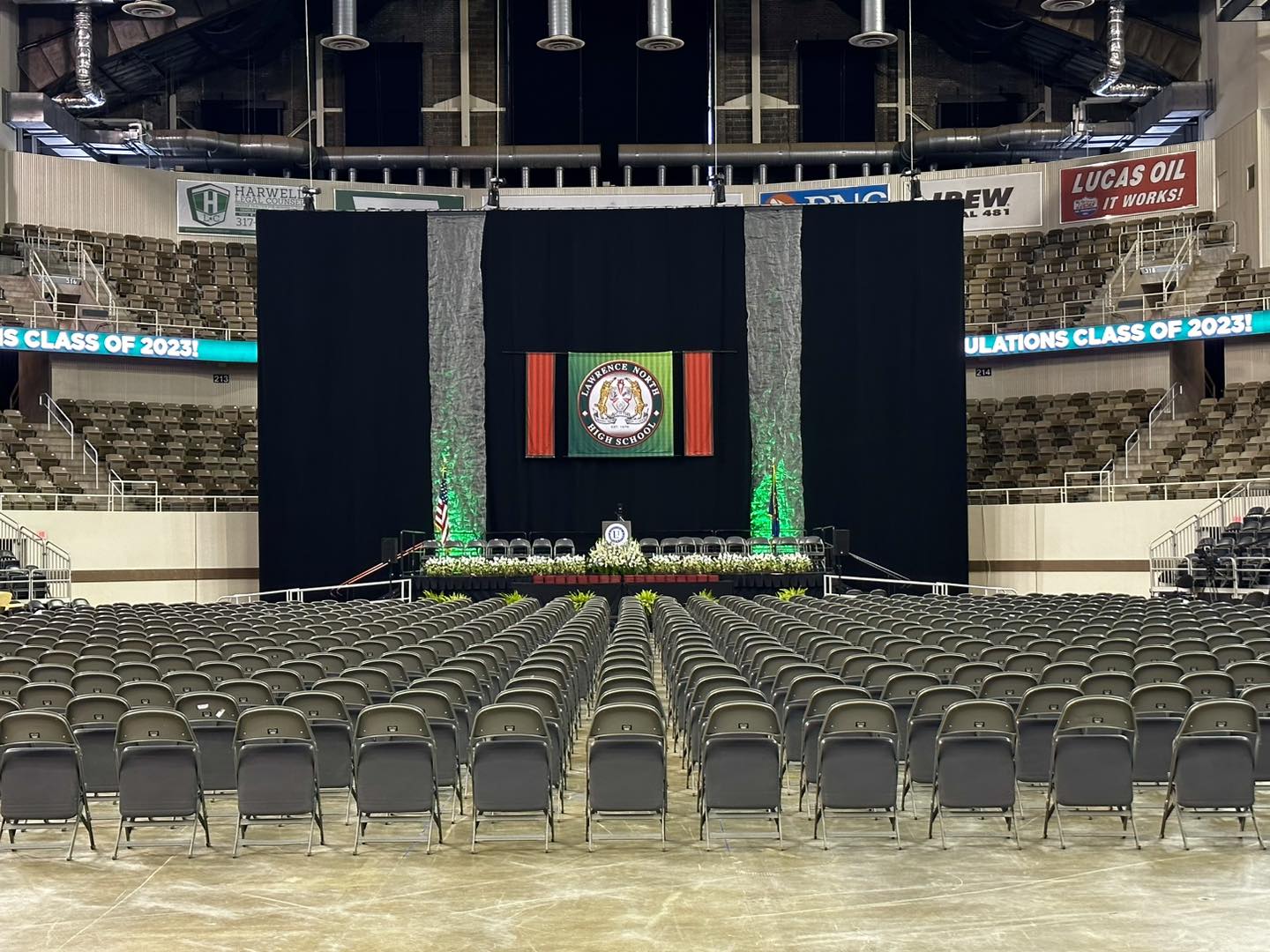 The stage is set for tonight’s... - MSD of Lawrence Township | Facebook