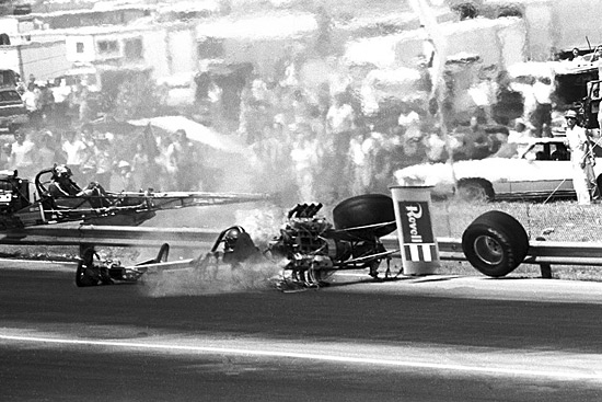 The terrible crash of Jeb Allen... - Drag Racing's Golden Era