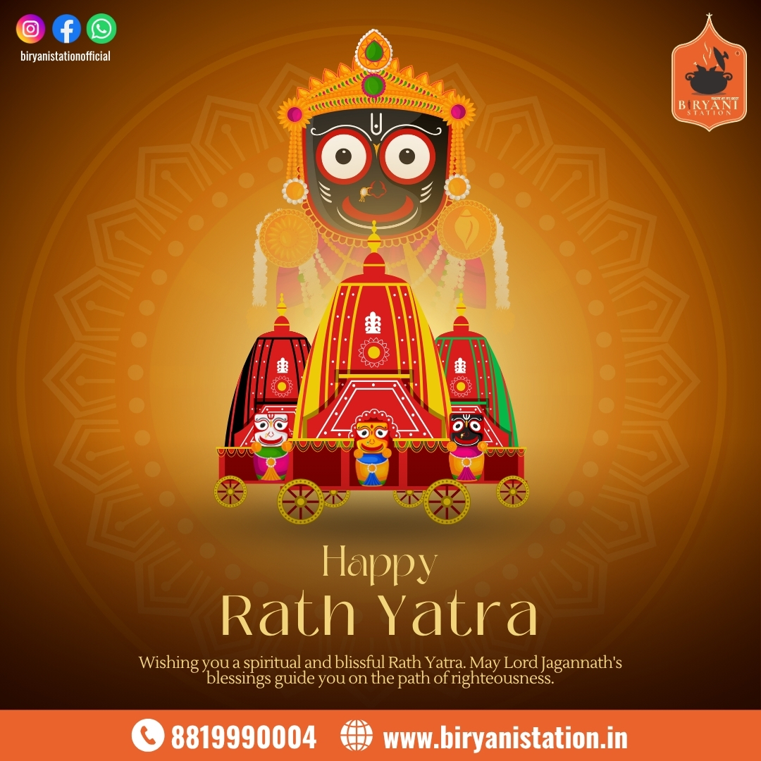 Biryani - 🌼 Celebrate the divine journey of Lord Jagannath with the ...
