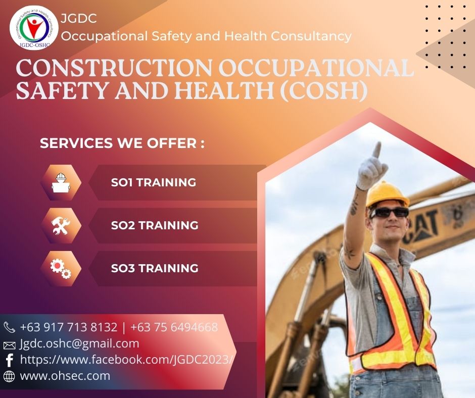 ⚒️... - JGDC OSHC - Occupational Safety and Health Consultancy | Facebook
