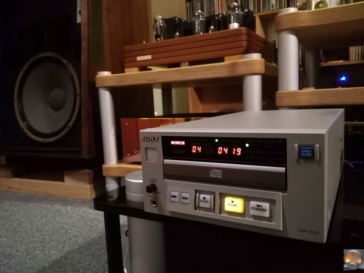 Sony CDP-3100 professional CD player.