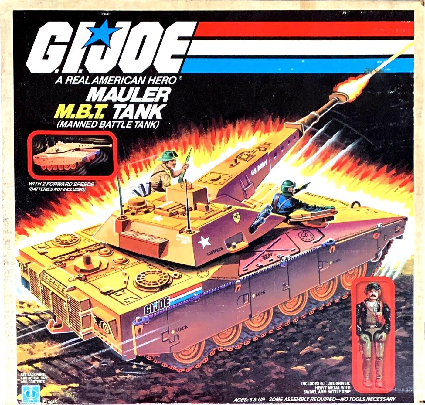 1982 G.I. Joe Motorized Battle Tank MOBAT with Steeler