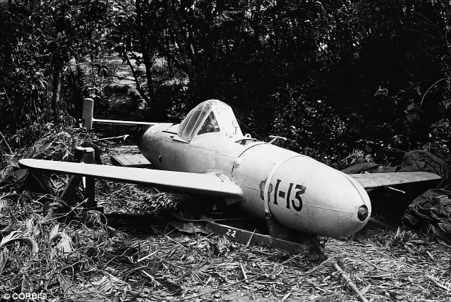 At about the same time as German V-1 flying bombs and V-2
